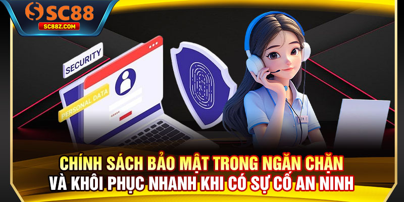 Chính sách bảo mật trong ngăn chặn và khôi phục nhanh khi có sự cố an ninh